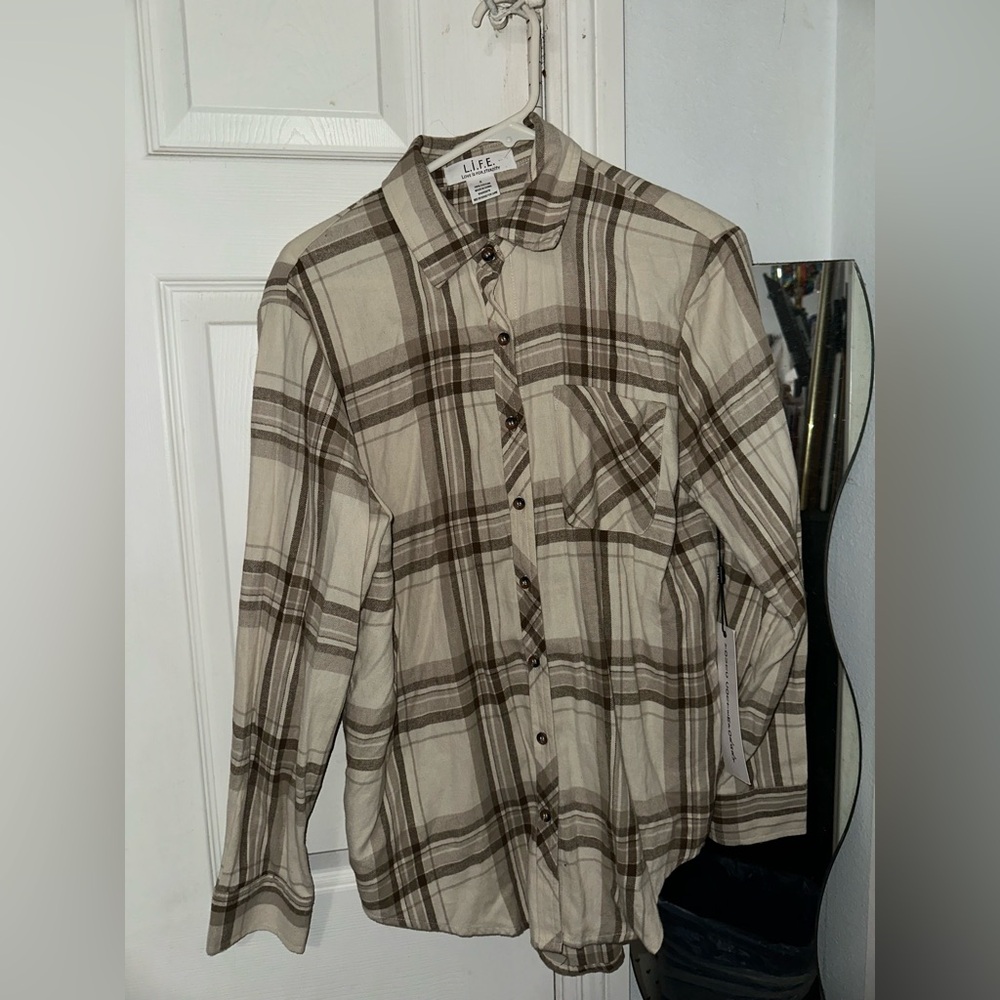 Brown/Cream Flannel